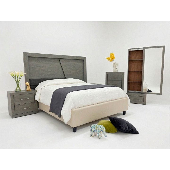 Recámara Alhena Gris | Elephant Muebles