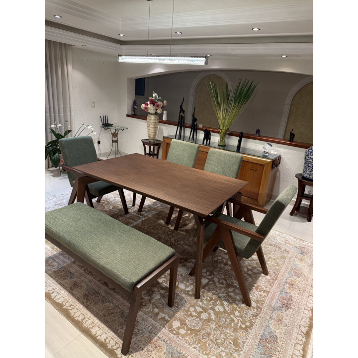 Comedor Antares Nogal | Elephant Muebles
