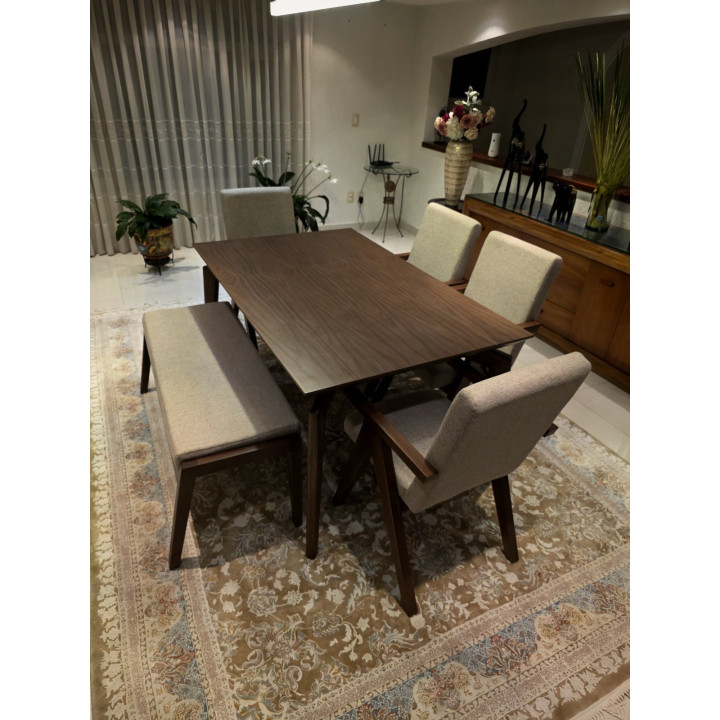 Comedor Antares Nogal | Elephant Muebles