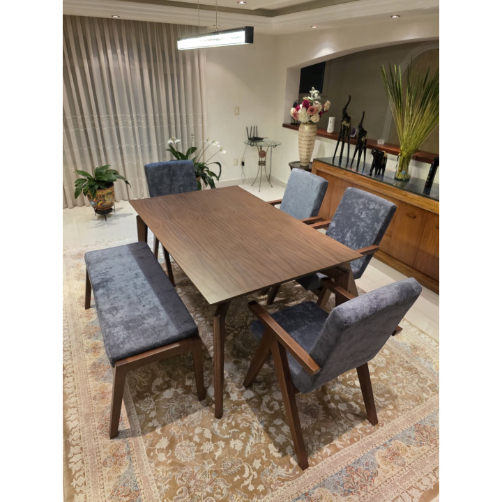 Comedor Antares Nogal | Elephant Muebles