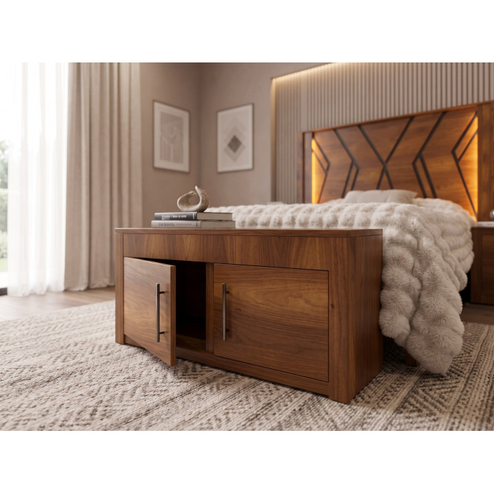 Recámara Antara: detalle del pie de cama