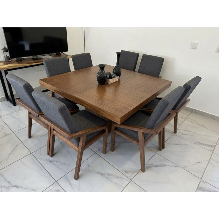 Comedor Lyra Cuadrado - Gris Oxford