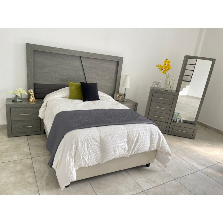 Recámara Alhena Gris | Elephant Muebles