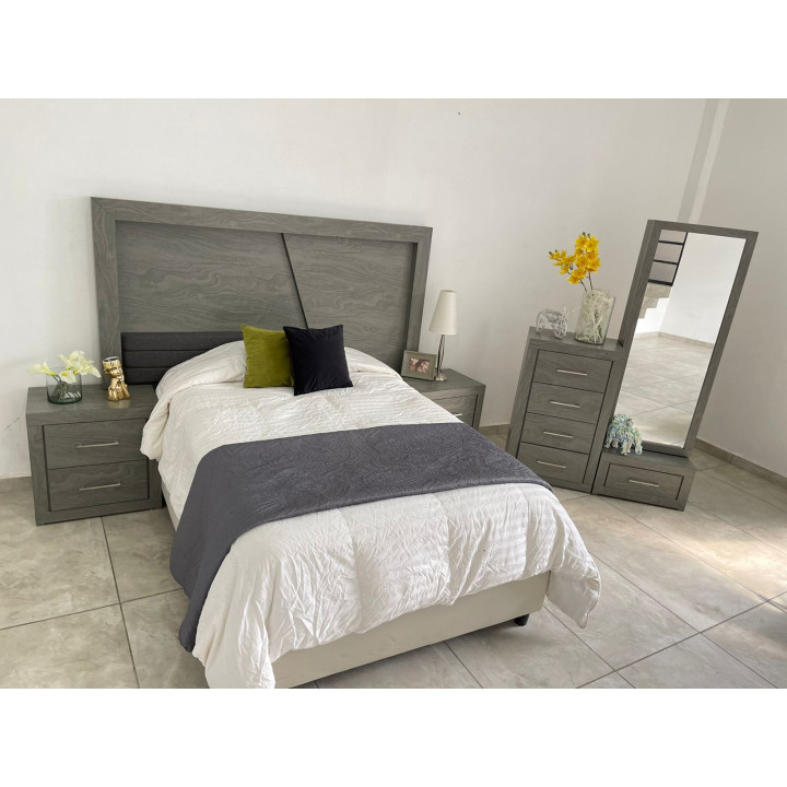 Recámara Alhena Gris | Elephant Muebles