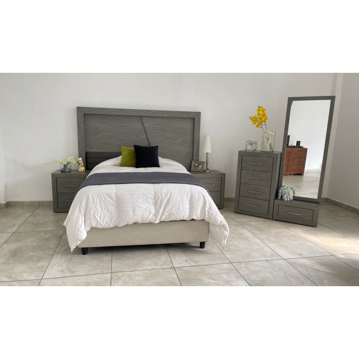 Recámara Alhena Gris | Elephant Muebles