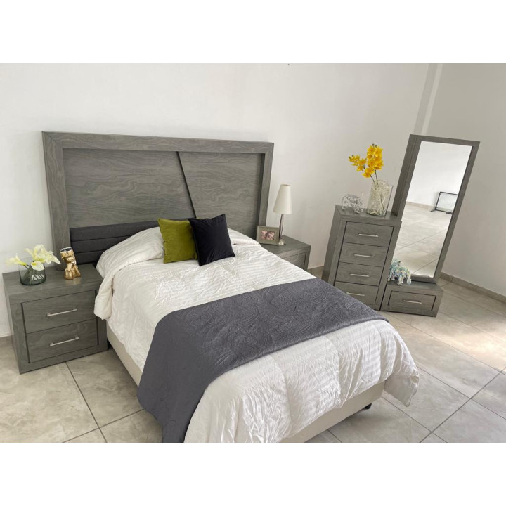 Recámara Alhena Gris | Elephant Muebles