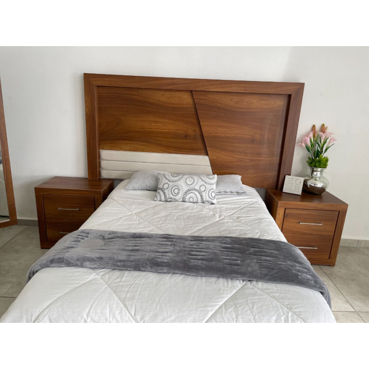 Recámara Alhena Nogal | Elephant Muebles